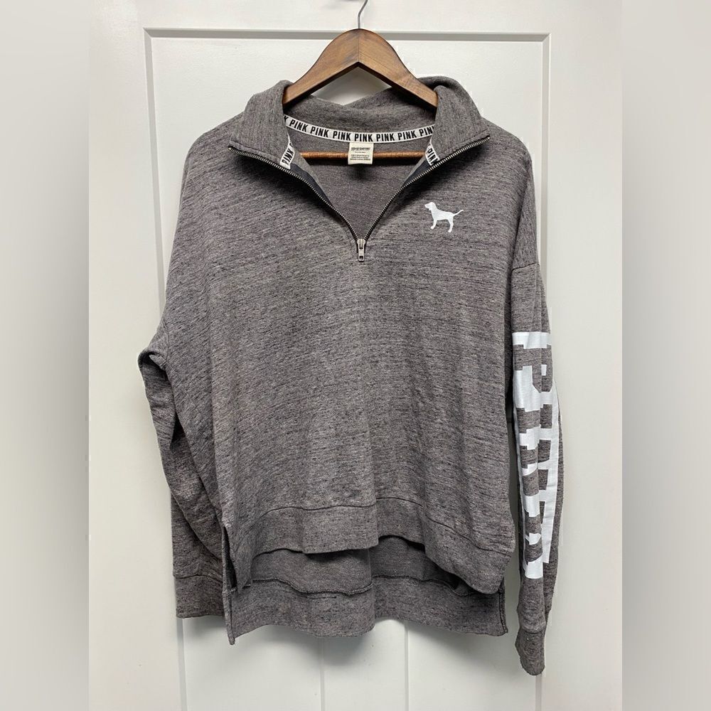 ✅Victoria Secret PINK Gray pullover sweatshirt